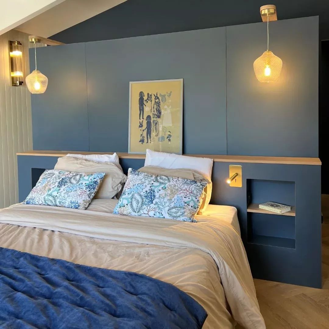 Chambre bleue élégante - Poitiers (86)